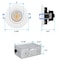 Luxrite 3 Inch Gimbal LED Recessed Downlight 5CCT 2700K-5000K 8W 600LM Dimmable Damp Rated IC Rated LR23220-1PK - alternate 8